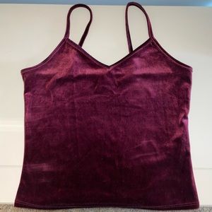 Velvet Maroon Garage Tank Top